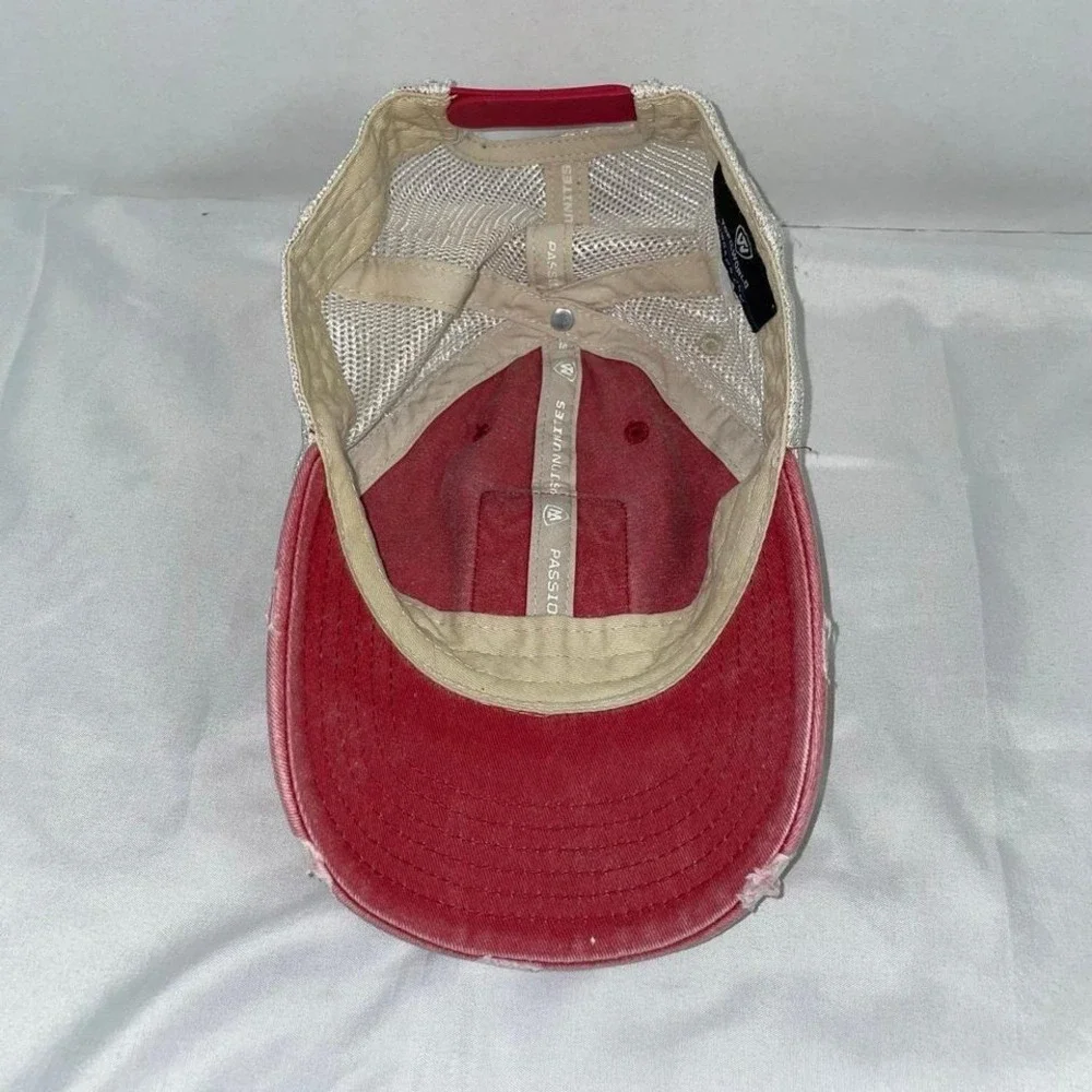 Top‎ of the World Arkansas Razorbacks Trucker Hat Red Distressed Mesh Snapback